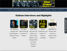 Tablet Screenshot of gothamtvpodcast.com